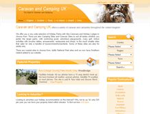 Tablet Screenshot of caravanandcamping-uk.com